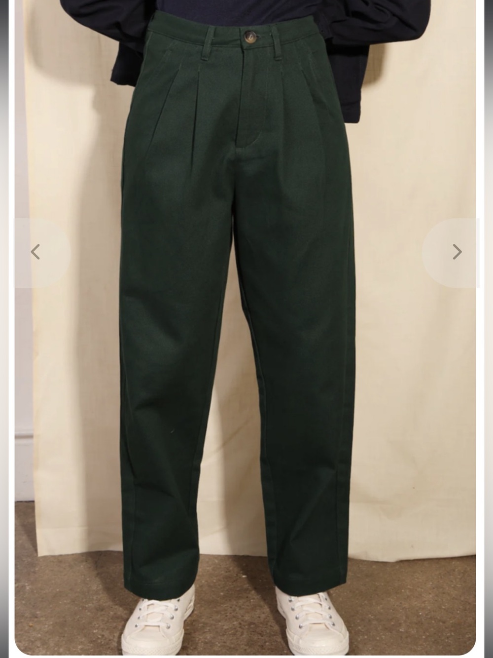 L.F. Markey Classic Slacks Forest Green Wide Leg Women Size 4